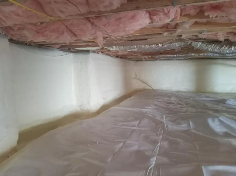 Crawl space encapsulation with closed-cell spray foam for Spray Foam Roofing in Treasure Island